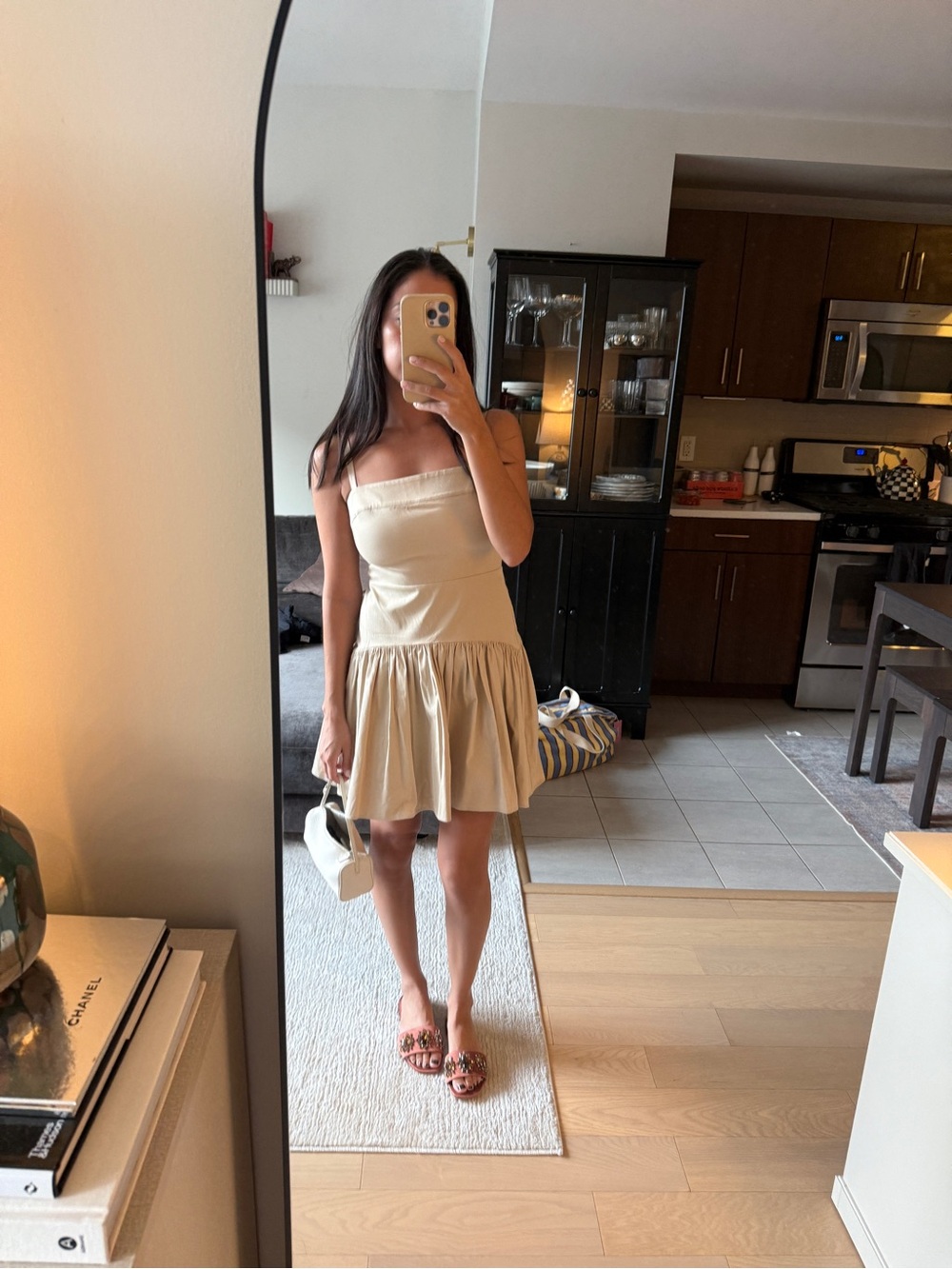 Abercrombie Beige Spaghetti Strap Sundress - Lightweight Women's Dress